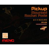 135 meng model pickup mounted rocket pods resin