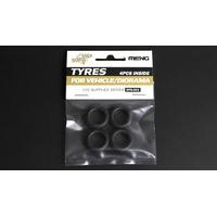 1:35 4 Piece Diorama Tyres For Vehicles