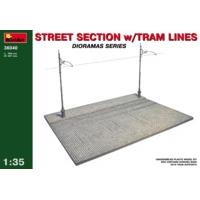 1:35 Street Section With Tram Lines Model Kit