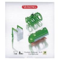 1:32 Set B Front Loader Attachment For John Deere Tractor In Green