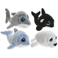 13\' Glitter Eye Sea Life Cuddly Toys - 4 Assorted Designs.