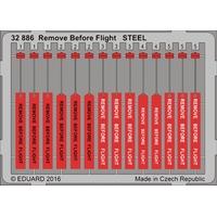 1:32 Eduard Photoetch Remove Before Flight Tag Steel.
