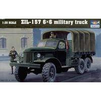 135 trumpeter zil 157 6x6 military truck model kit