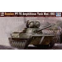 135 trumpeter russian pt 76 amphibious tank mod 1951 model kit