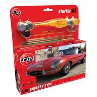 132 airfix e type jaguar model starter kit