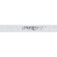 1.3m Just Married Foil Letter Banner