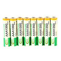 1350mAh BTY Ni-MH AAA 1.3V Rechargeable Battery 8pcs