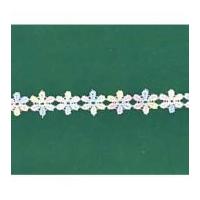 13mm Daisy Guipure Lace Trimming Pastel Multi