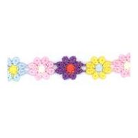 13mm Daisy Guipure Lace Trimming Bright Multi