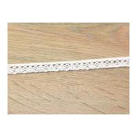 13mm Cotton Crochet Lace Trimming White