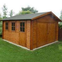 13X15 Bradenham 34mm Tongue & Groove Timber Garage Base Included