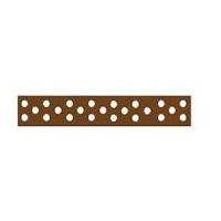 13mm celebrate grosgrain with spots ribbon chocolate