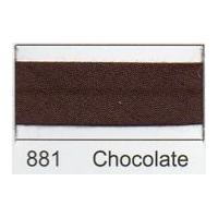 13mm Essential Trimmings Polycotton Bias Binding Tape Chocolate