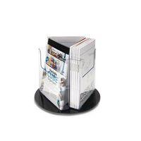 13 a4 3 pocket portrait revolving literature holder