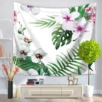 130150cm polyester home wall hanging decor art fresh flowers floral pl ...
