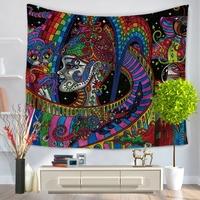 130150cm retro ethnic style polyester tapestry home wall hanging decor ...