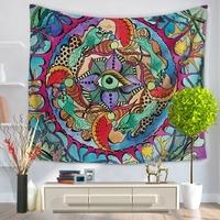 130150cm retro ethnic style polyester tapestry home wall hanging decor ...