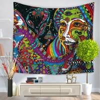 130150cm retro ethnic style polyester tapestry home wall hanging decor ...