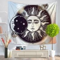 130*150cm Retro Ethnic Style Polyester Tapestry Home Wall Hanging Decor Art Sandy Beach Towel Yoga Mat Blanket Tablecloth Bedspread