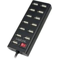 13 ports USB 2.0 hub LogiLink UA0126 Black