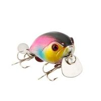 14g 5cm Lifelike Small Hard Fishing Lure Chubby Fatty Crank Bait Tackle with Treble Hooks Diving 1m