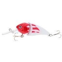 14g 8.5cm 2 Jointed Fishing Life-like Hard Lure Chubby Fatty Crank Bait Tackle with Treble Hooks