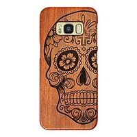 147 Case Cover Shockproof Embossed Pattern Back Cover Case Wood Grain Punk Skull Hard Wooden for SamsungS8 S8 Plus S7 edge S7 S6 edge