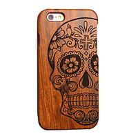 147 iPhone 5 Case Case Cover Pattern Embossed Back Cover Case Skull Hard Wooden for Apple iPhone SE/5s iPhone 5