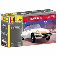 1:43 Heller Citroen Ds 19 Car Model Kit