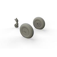 1:48 Ki-61-id Wheels Model Kit