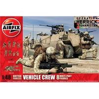 148 airfix british forces vehicle crew figure model kit