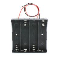 148v 418650 battery holder case box with leads black