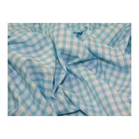 14 check corded gingham dress fabric turquoise