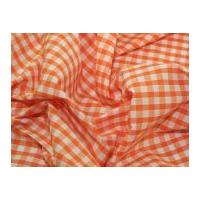 14 check corded gingham dress fabric orange