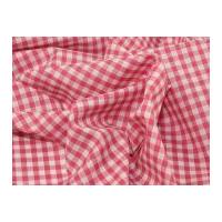 14 check corded gingham dress fabric pink