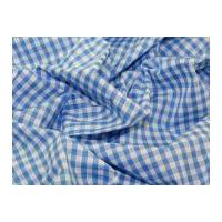 14 check corded gingham dress fabric pale blue