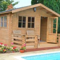 14X18 Kinver 34mm Tongue & Groove Timber Log Cabin with Assembly Service