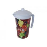14ltr fruit design round drinks jug with lid