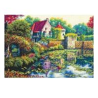 14 gold collection english castle counted cross stitch kit