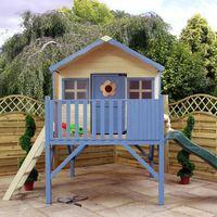 14ft x 7ft Honeysuckle Playhouse with Tower and Slide | Waltons