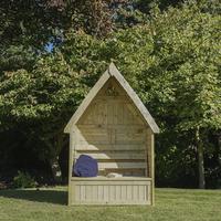 14m x 06m cheltenham pressure treated wooden arbour