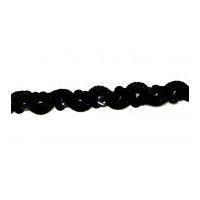 14mm ric rac sequin braid trimming black