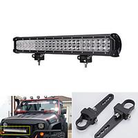 144W LED Light Bar for Work Driving Boat Car Truck 4x4 SUV ATV Off Road Fog Lamp A-pair mounting brackets 1inch