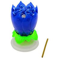 14 petals flower lotus sparkle musical decorative birthday candle for  ...