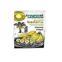 14 Pack of Tropical Wholefoods Fairtrade Banana Chewy Chips 150 g
