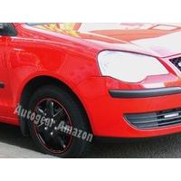 14 inch as red ring gloss black 7 spoke sports look car wheel trims hu ...