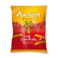 14 Pack of Amaizin Organic Corn Rolls Chilli 100 g