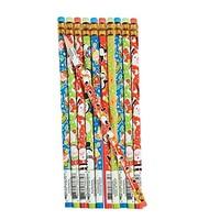 144 Assorted Christmas Character Pencils for Party Bags | Party Bag Favours