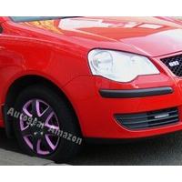 14 inch as pink matt black 7 spoke sports look car wheel trims hub cap ...