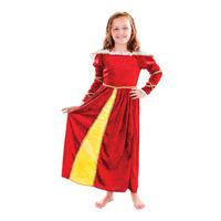 146cm Girls Tudor Costume With Headpiece